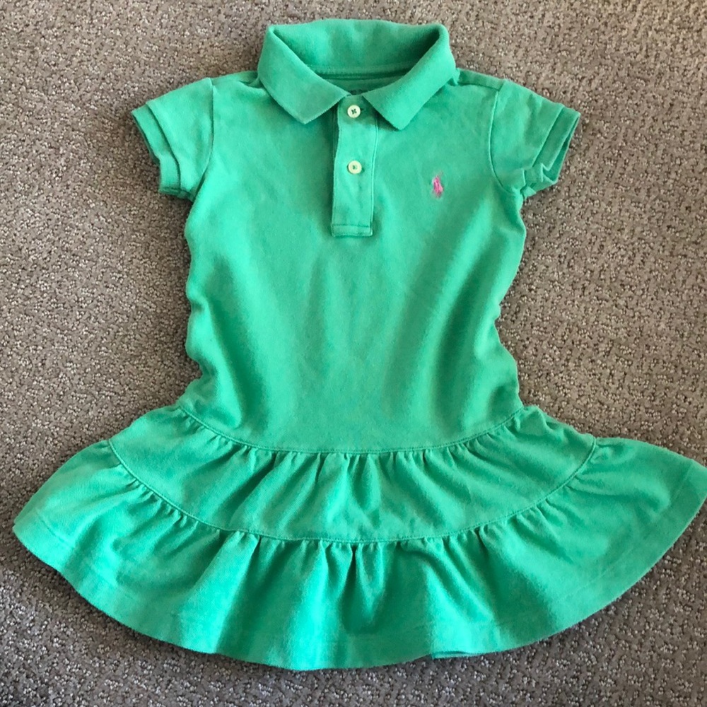 Ralph Lauren Green Collared Dress 2T